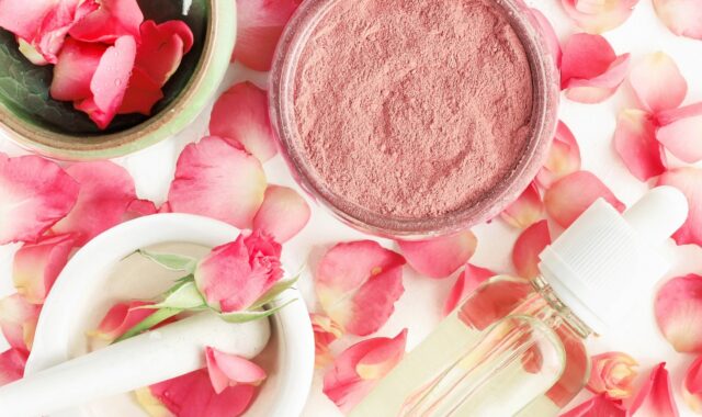 skincare, make up, cosmetics, rose petals, flat lay, skincare, skincare, skincare, skincare, skincare