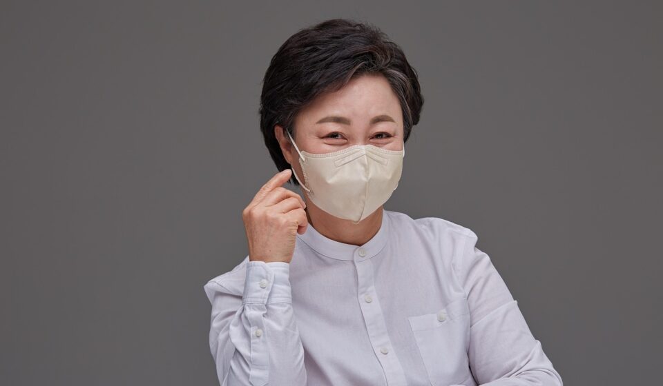 woman, face mask, korean, smile, protective mask, protection, safety, hygiene, middle-aged, pose, portrait, face mask, korean, korean, korean, korean, korean