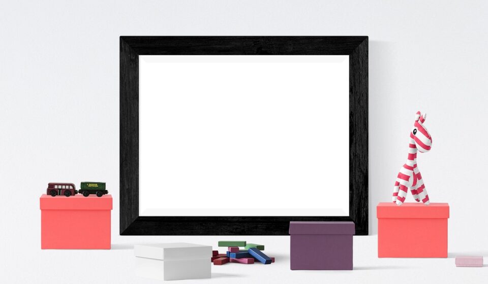 poster, frame, toys, boxes